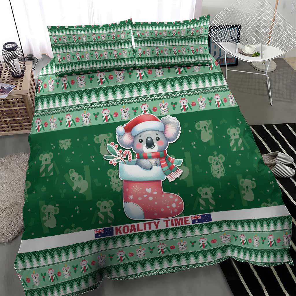 Aussie Koala Bedding Set Merry Christmas - Vibe Hoodie Shop