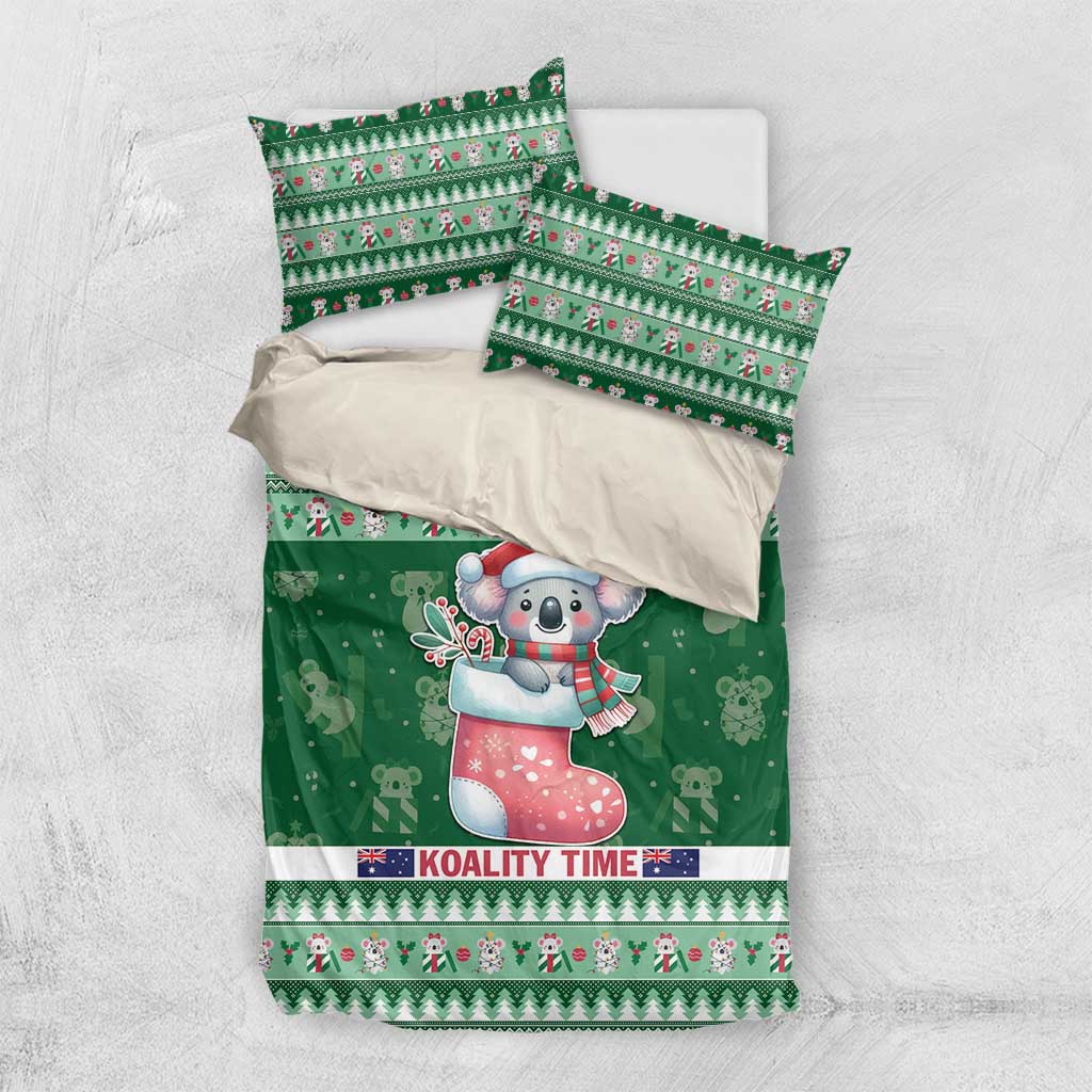 Aussie Koala Bedding Set Merry Christmas - Vibe Hoodie Shop