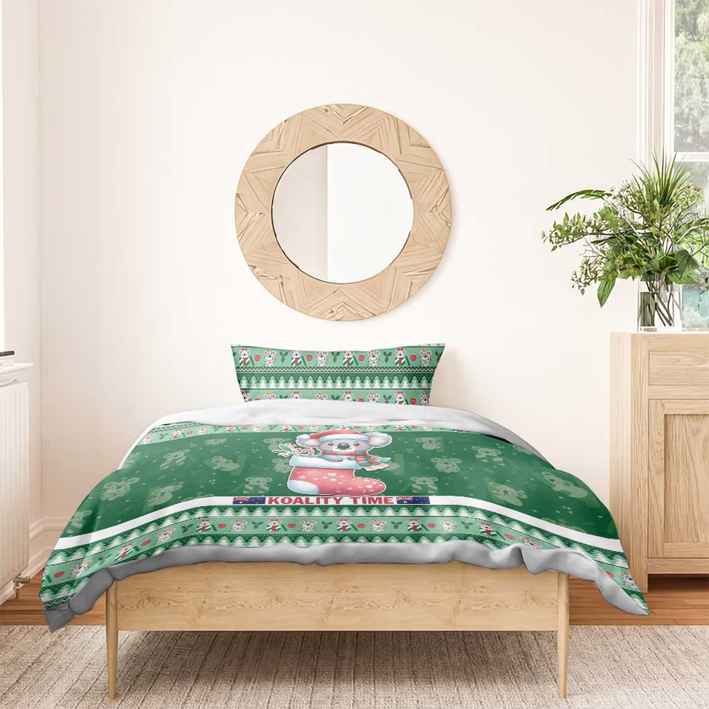 Aussie Koala Bedding Set Merry Christmas - Vibe Hoodie Shop