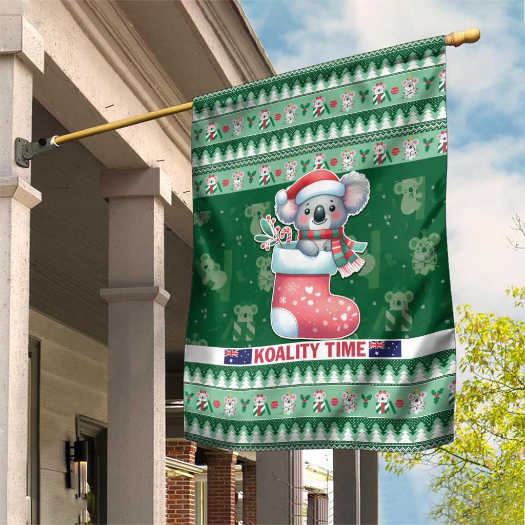 Aussie Koala Garden Flag Merry Christmas - Vibe Hoodie Shop