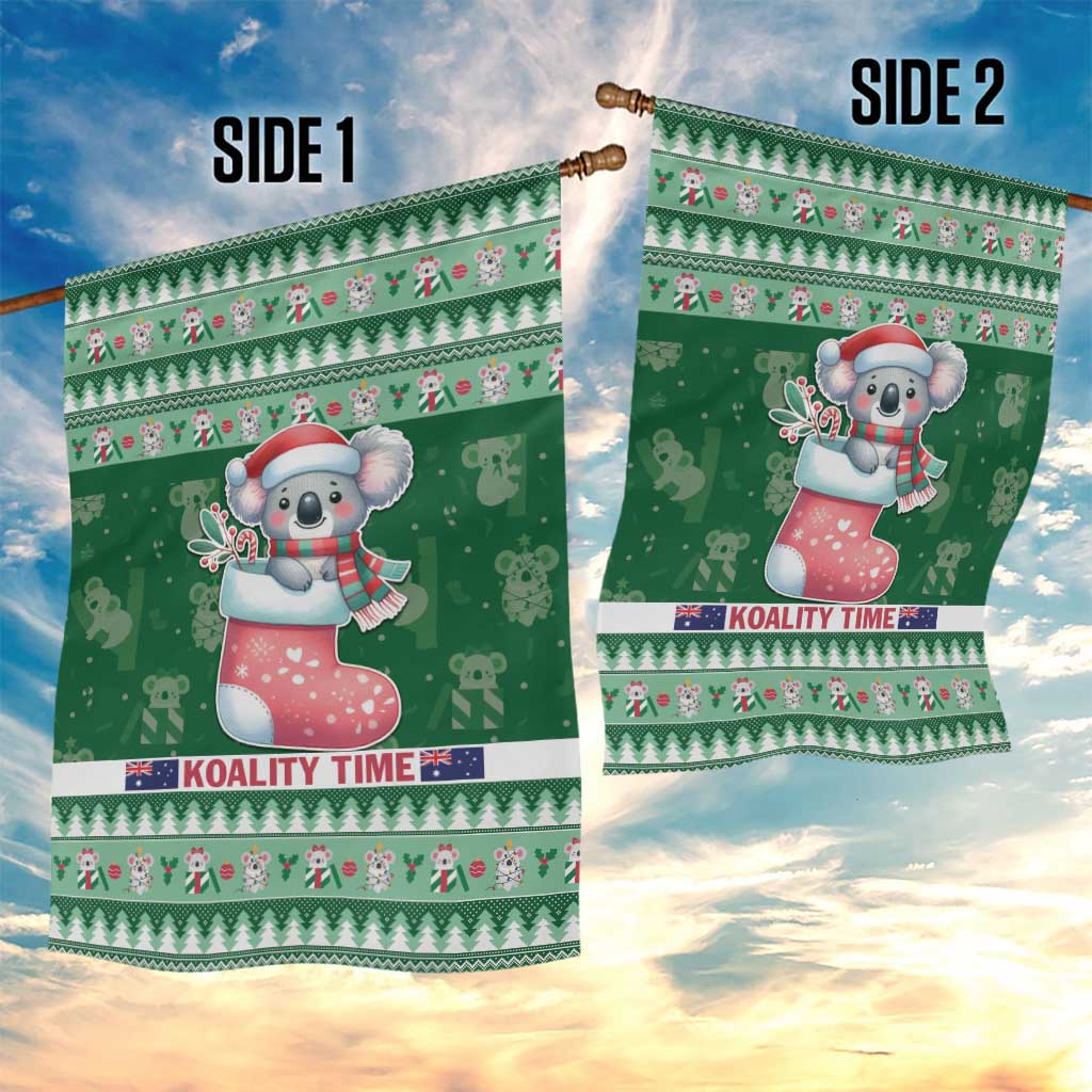 Aussie Koala Garden Flag Merry Christmas - Vibe Hoodie Shop
