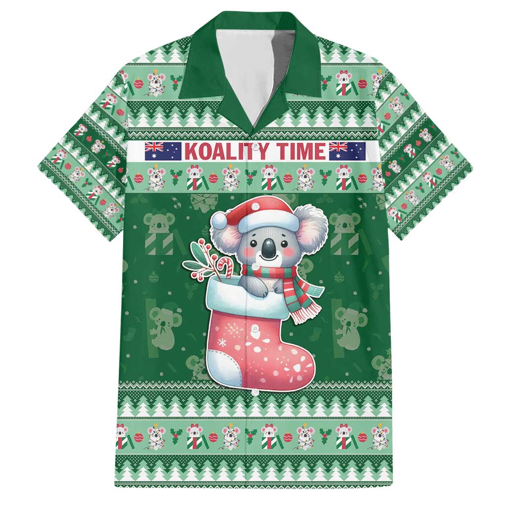 Aussie Koala Hawaiian Shirt Merry Christmas - Vibe Hoodie Shop