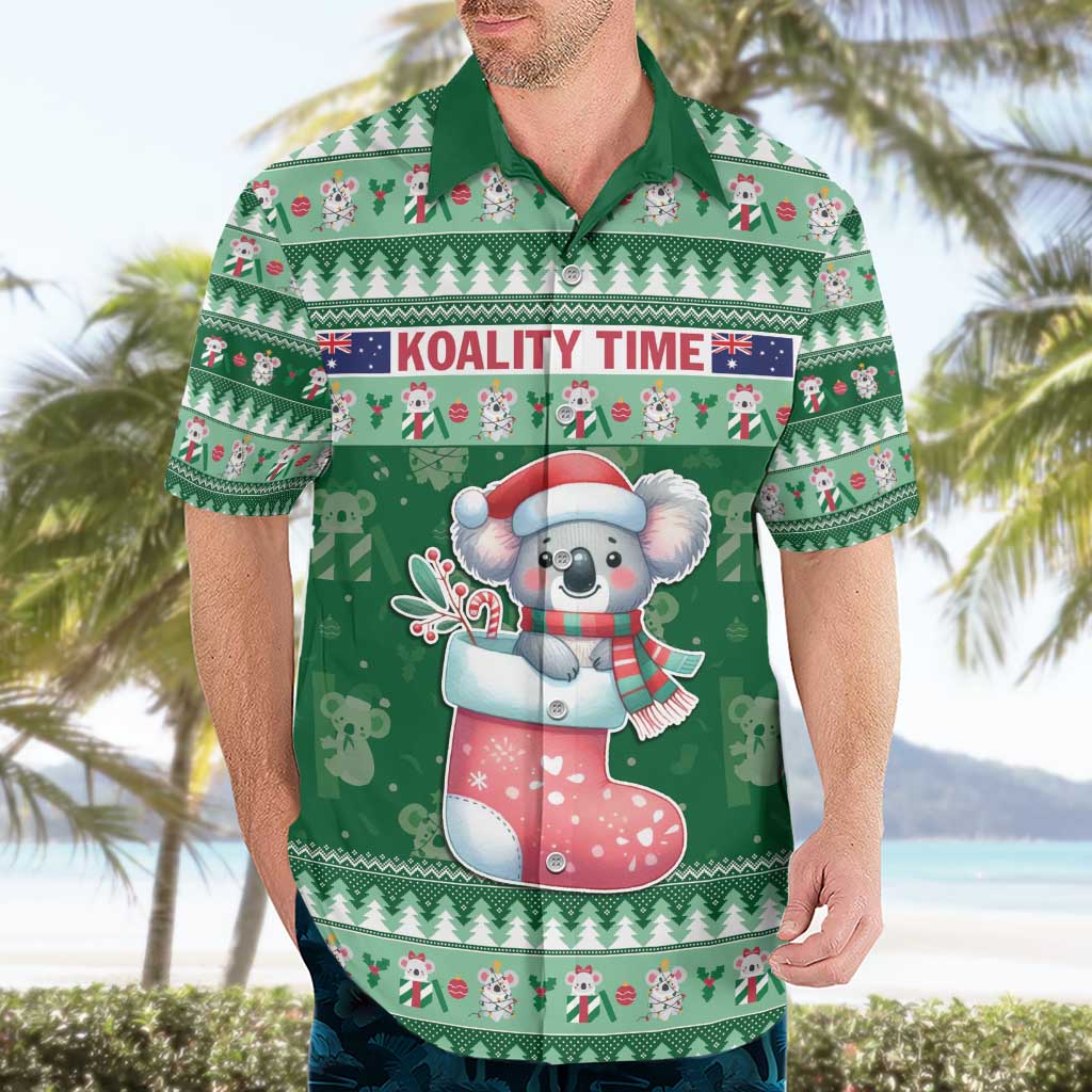 Aussie Koala Hawaiian Shirt Merry Christmas - Vibe Hoodie Shop