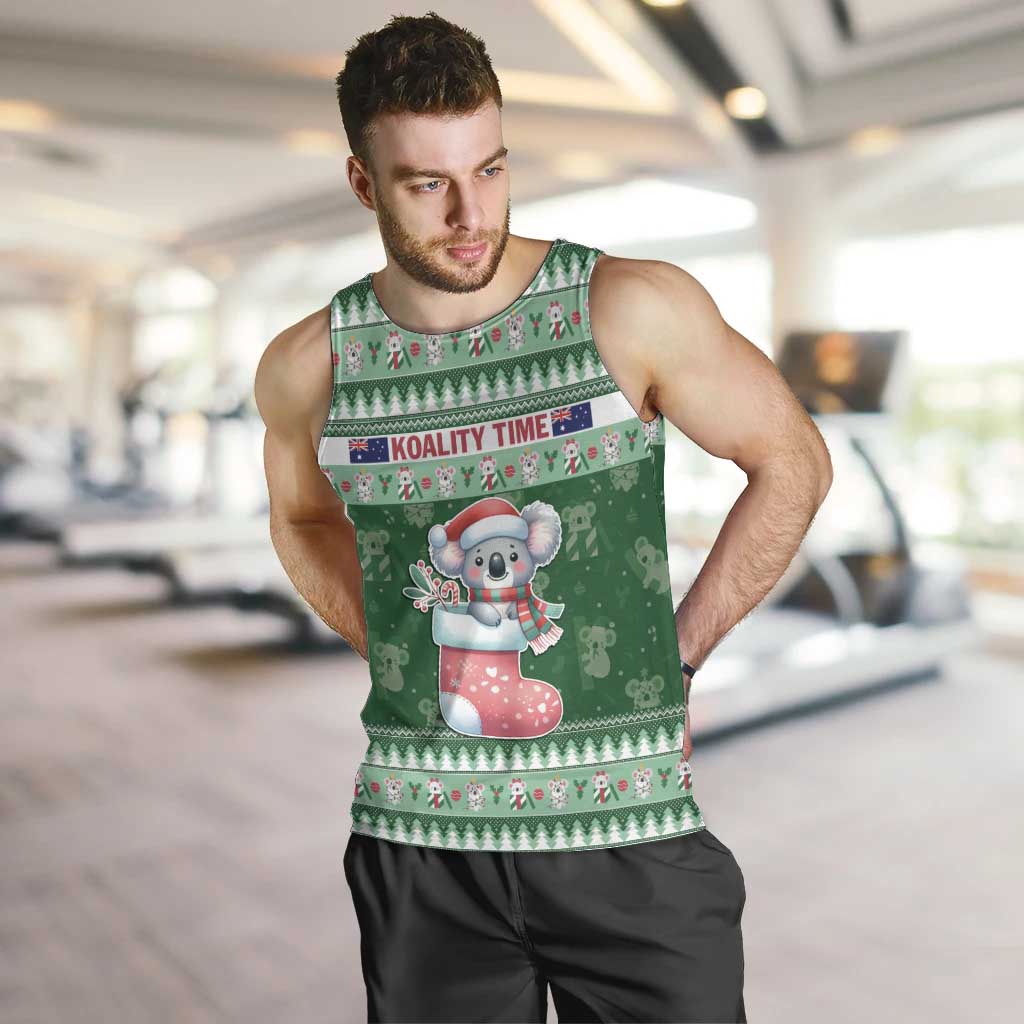 Aussie Koala Men Tank Top Merry Christmas - Vibe Hoodie Shop