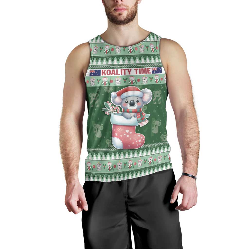 Aussie Koala Men Tank Top Merry Christmas - Vibe Hoodie Shop