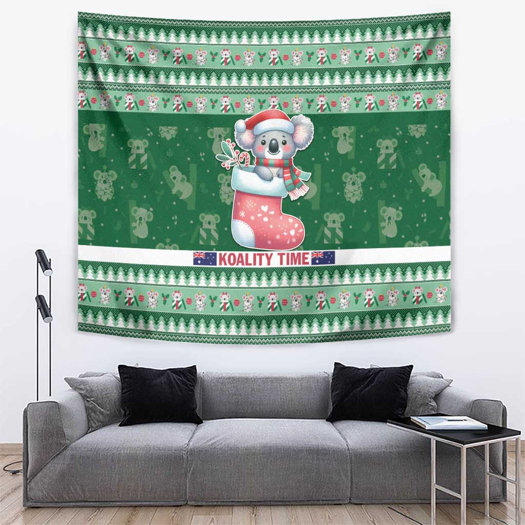 Aussie Koala Tapestry Merry Christmas - Vibe Hoodie Shop