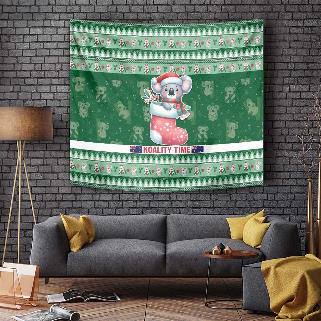 Aussie Koala Tapestry Merry Christmas - Vibe Hoodie Shop