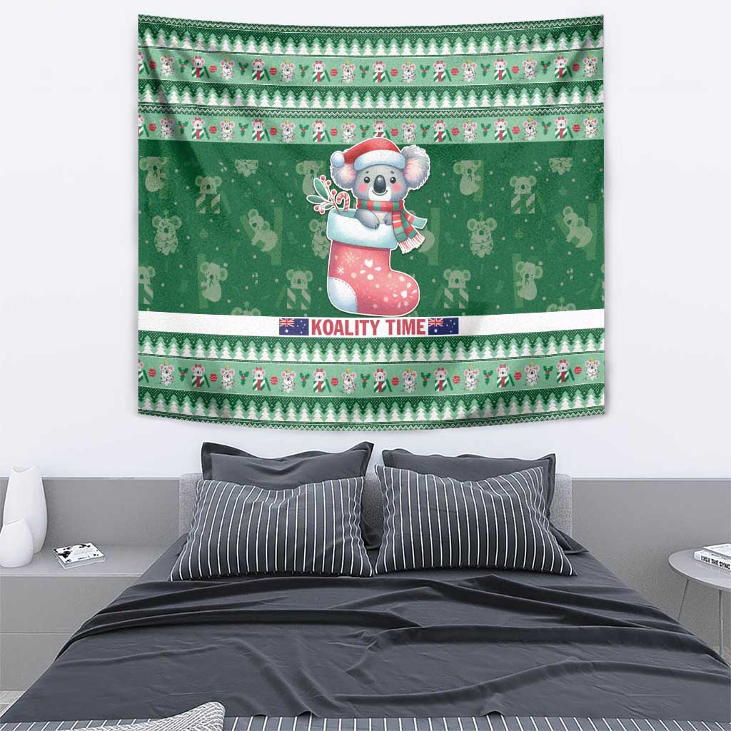 Aussie Koala Tapestry Merry Christmas - Vibe Hoodie Shop