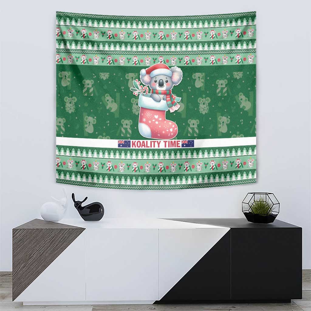 Aussie Koala Tapestry Merry Christmas - Vibe Hoodie Shop