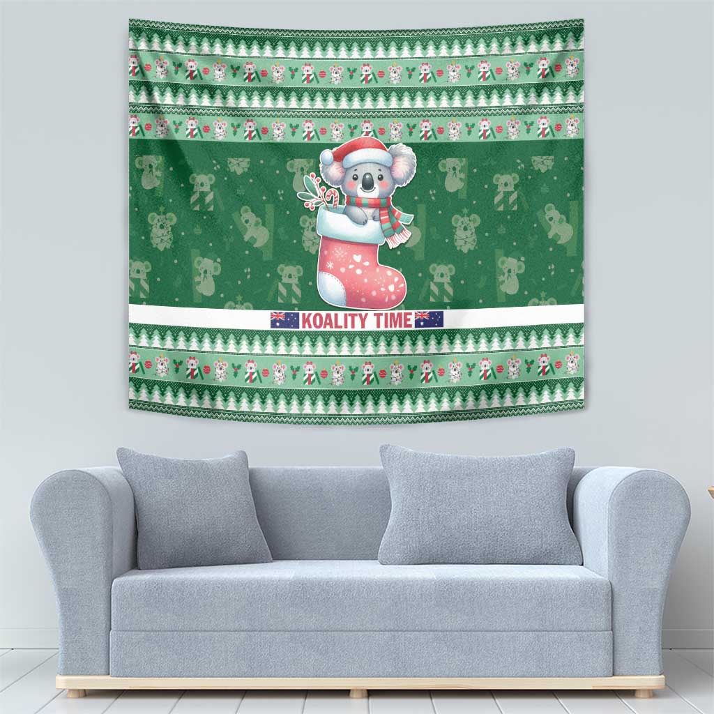 Aussie Koala Tapestry Merry Christmas - Vibe Hoodie Shop