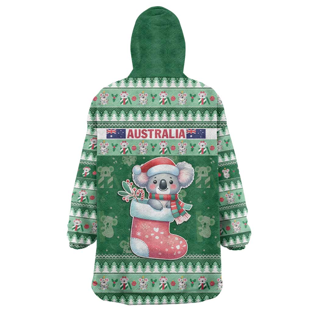 Aussie Koala Wearable Blanket Hoodie Merry Christmas - Vibe Hoodie Shop