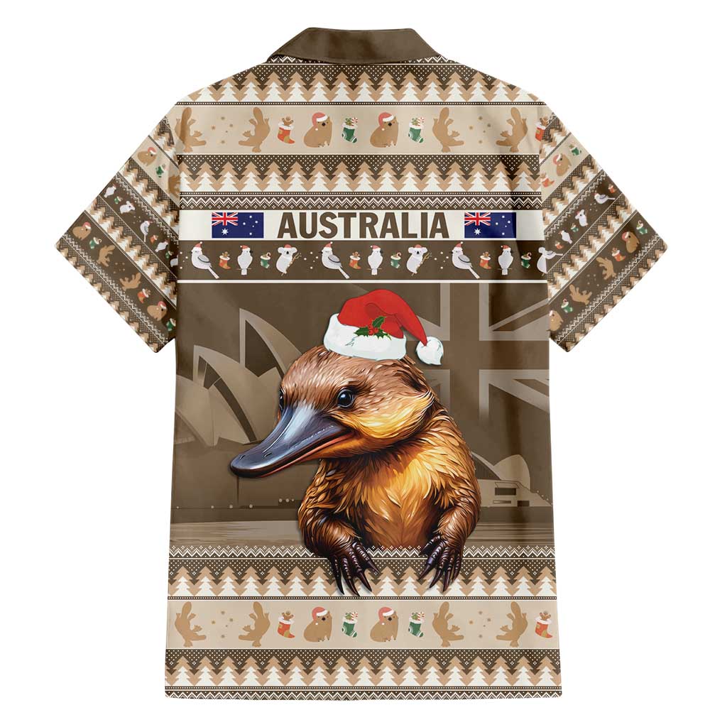 Aussie Platypus Hawaiian Shirt Merry Christmas - Vibe Hoodie Shop