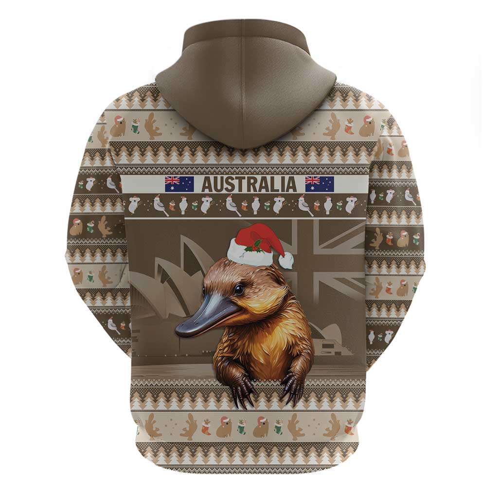Aussie Platypus Hoodie Merry Christmas LT9 - Vibe Hoodie Shop