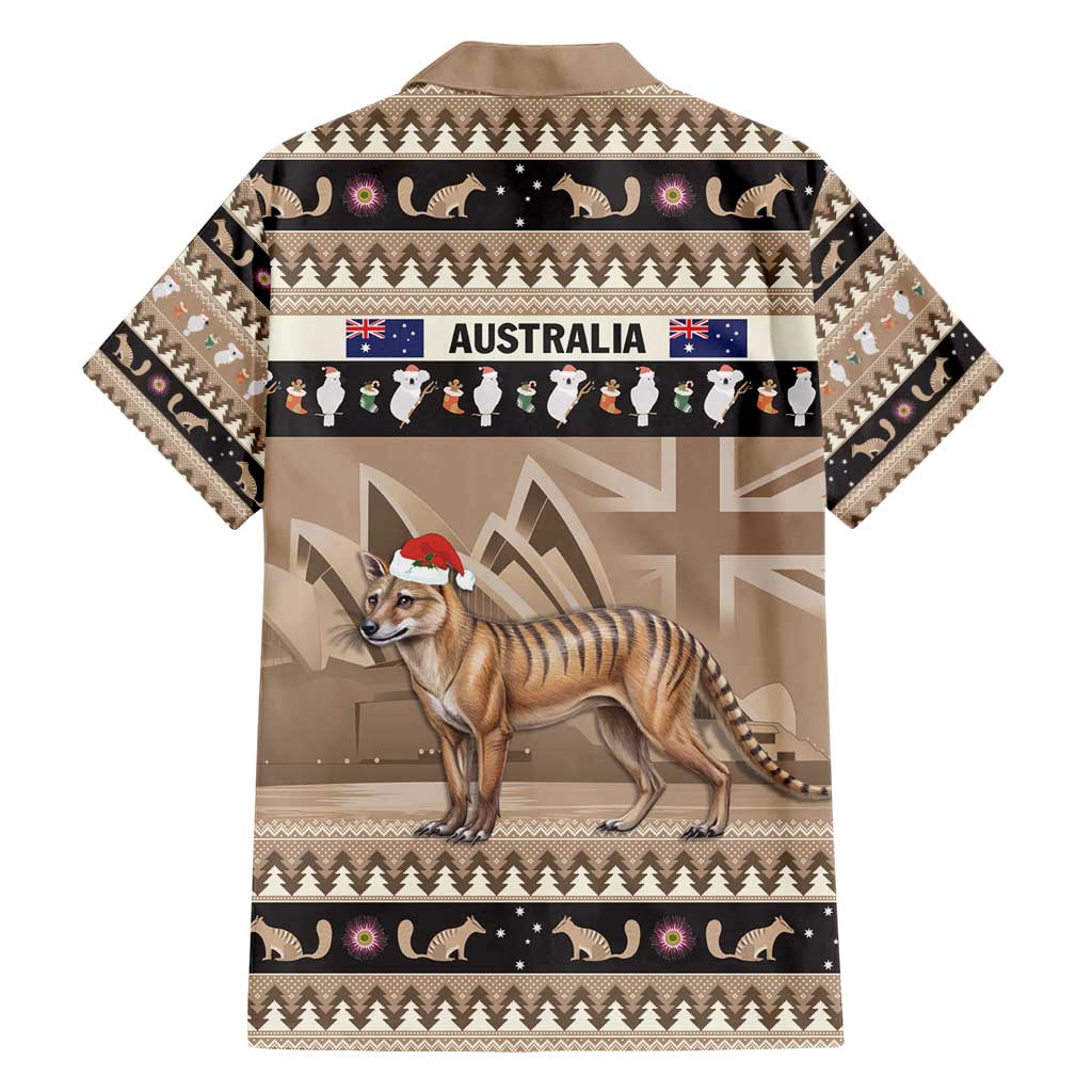 Aussie Tasmanian Tiger Hawaiian Shirt Merry Christmas - Vibe Hoodie Shop