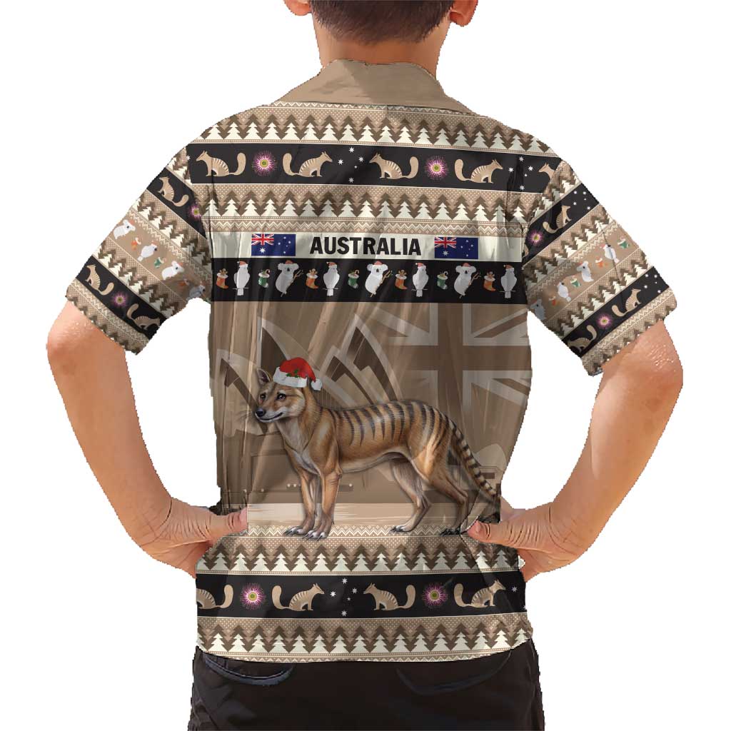 Aussie Tasmanian Tiger Hawaiian Shirt Merry Christmas - Vibe Hoodie Shop