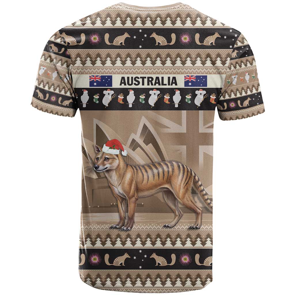 Aussie Tasmanian Tiger T Shirt Merry Christmas LT9 - Vibe Hoodie Shop