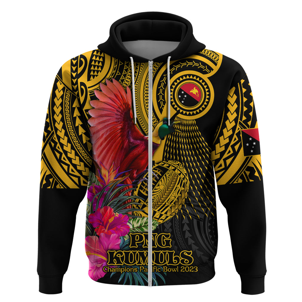 Personalised Papua New Guinea Rugby Hoodie PNG Kumuls Champions Pacific Bowl LT9 - Vibe Hoodie Shop