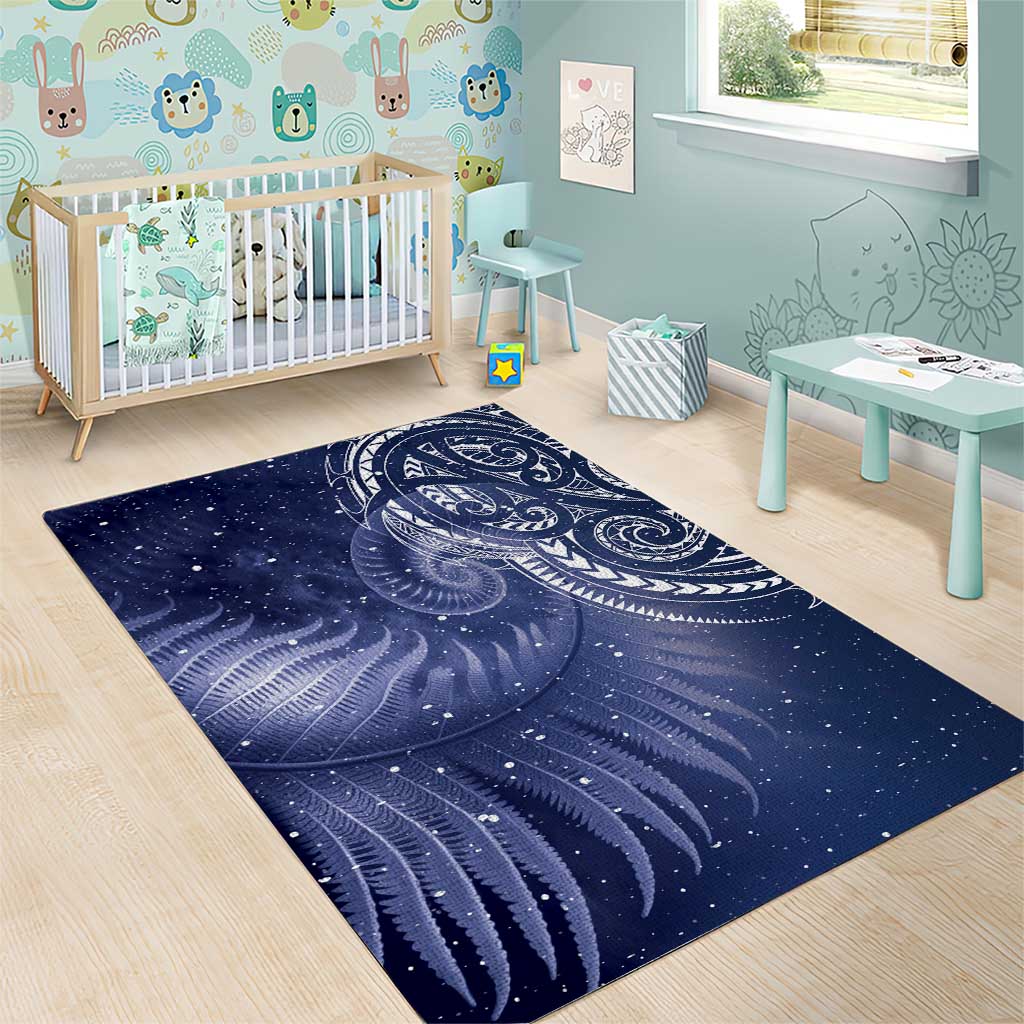 New Zealand Galaxy Fern Area Rug - Vibe Hoodie Shop