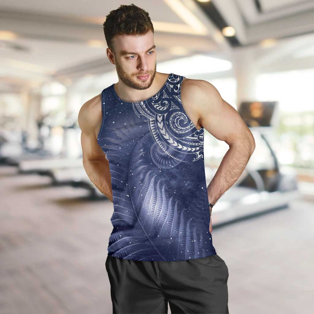 New Zealand Galaxy Fern Men Tank Top - Vibe Hoodie Shop