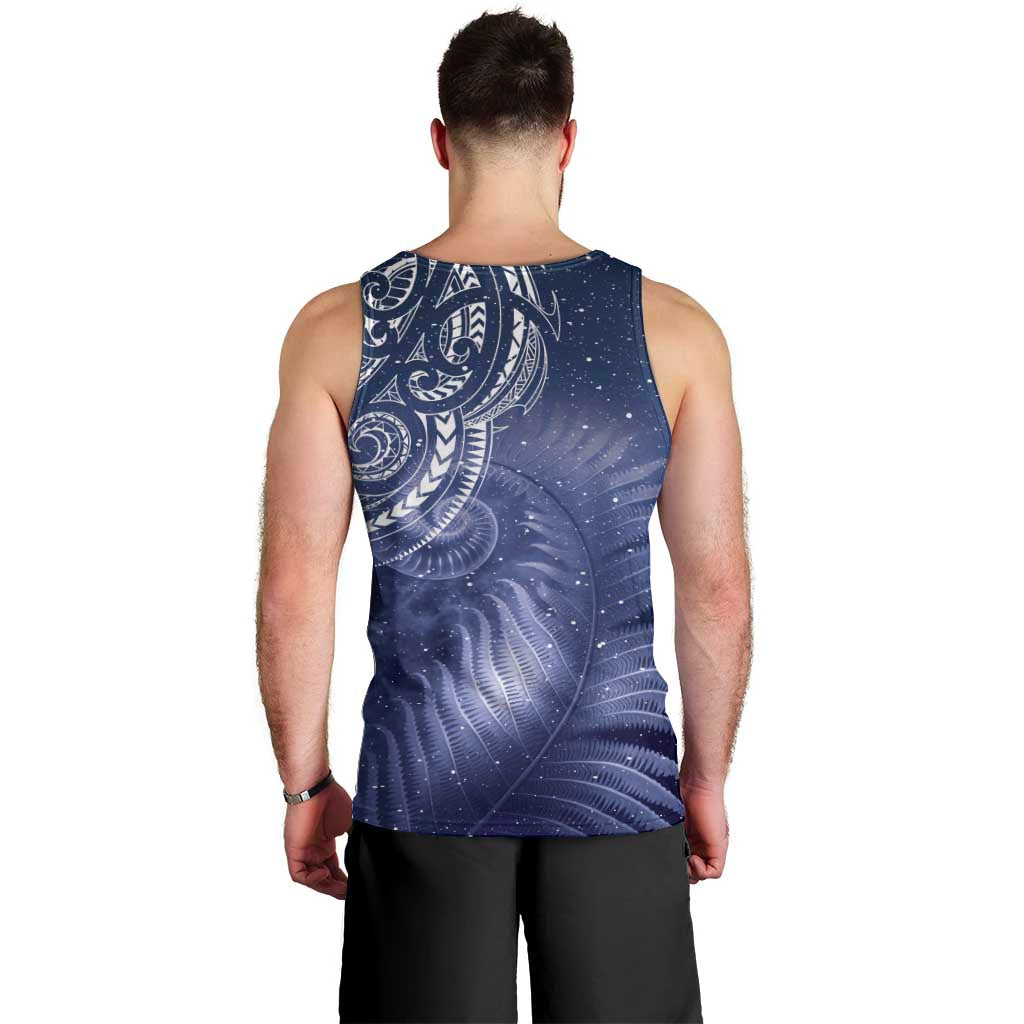 New Zealand Galaxy Fern Men Tank Top - Vibe Hoodie Shop