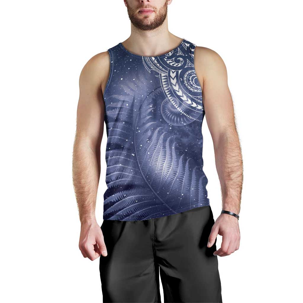 New Zealand Galaxy Fern Men Tank Top - Vibe Hoodie Shop