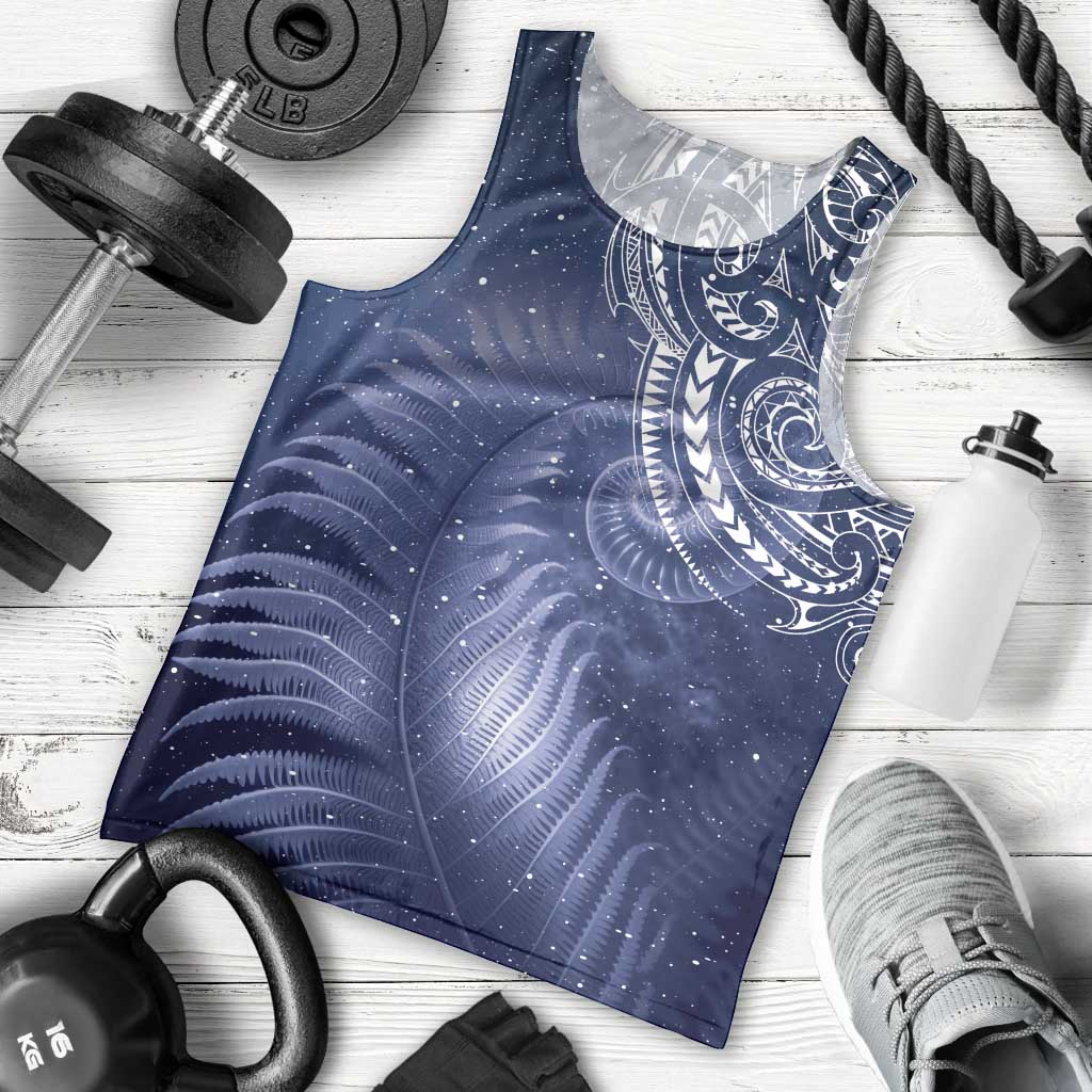 New Zealand Galaxy Fern Men Tank Top - Vibe Hoodie Shop