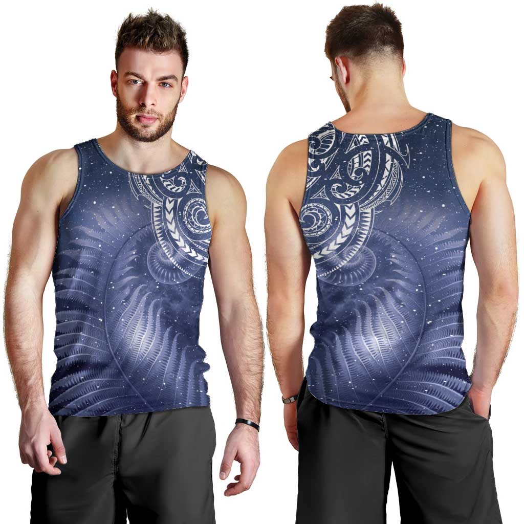 New Zealand Galaxy Fern Men Tank Top - Vibe Hoodie Shop