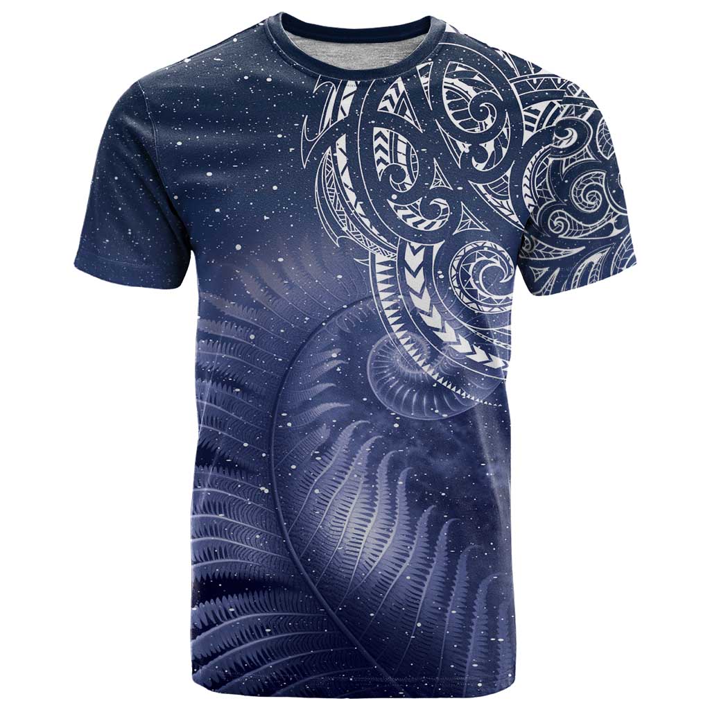 New Zealand Galaxy Fern T Shirt LT9 - Vibe Hoodie Shop