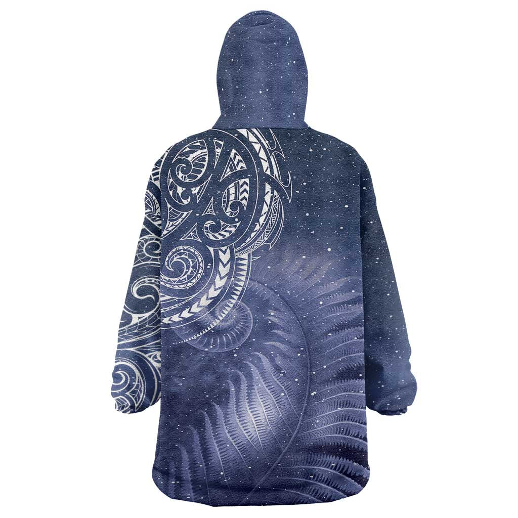 New Zealand Galaxy Fern Wearable Blanket Hoodie - Vibe Hoodie Shop