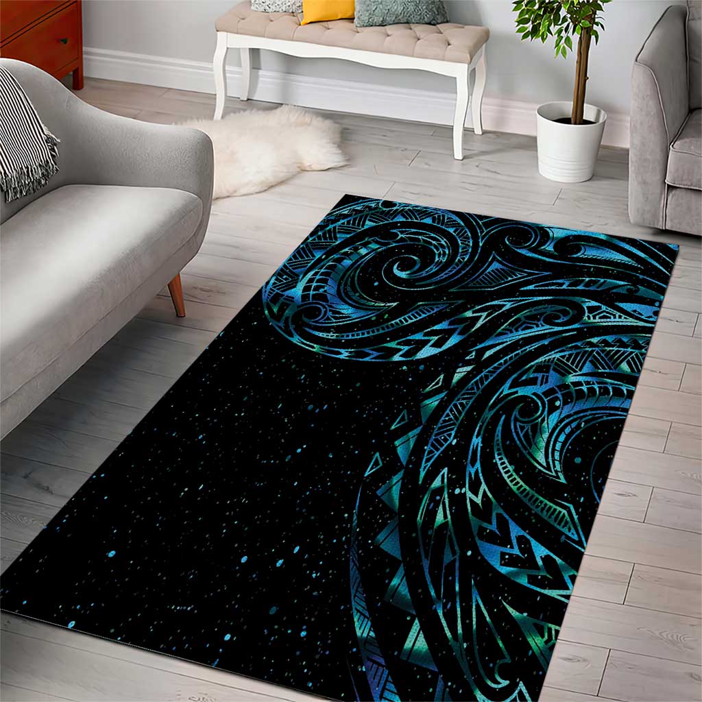 New Zealand Tribal Tattoo Area Rug With Matariki Art - Vibe Hoodie Shop