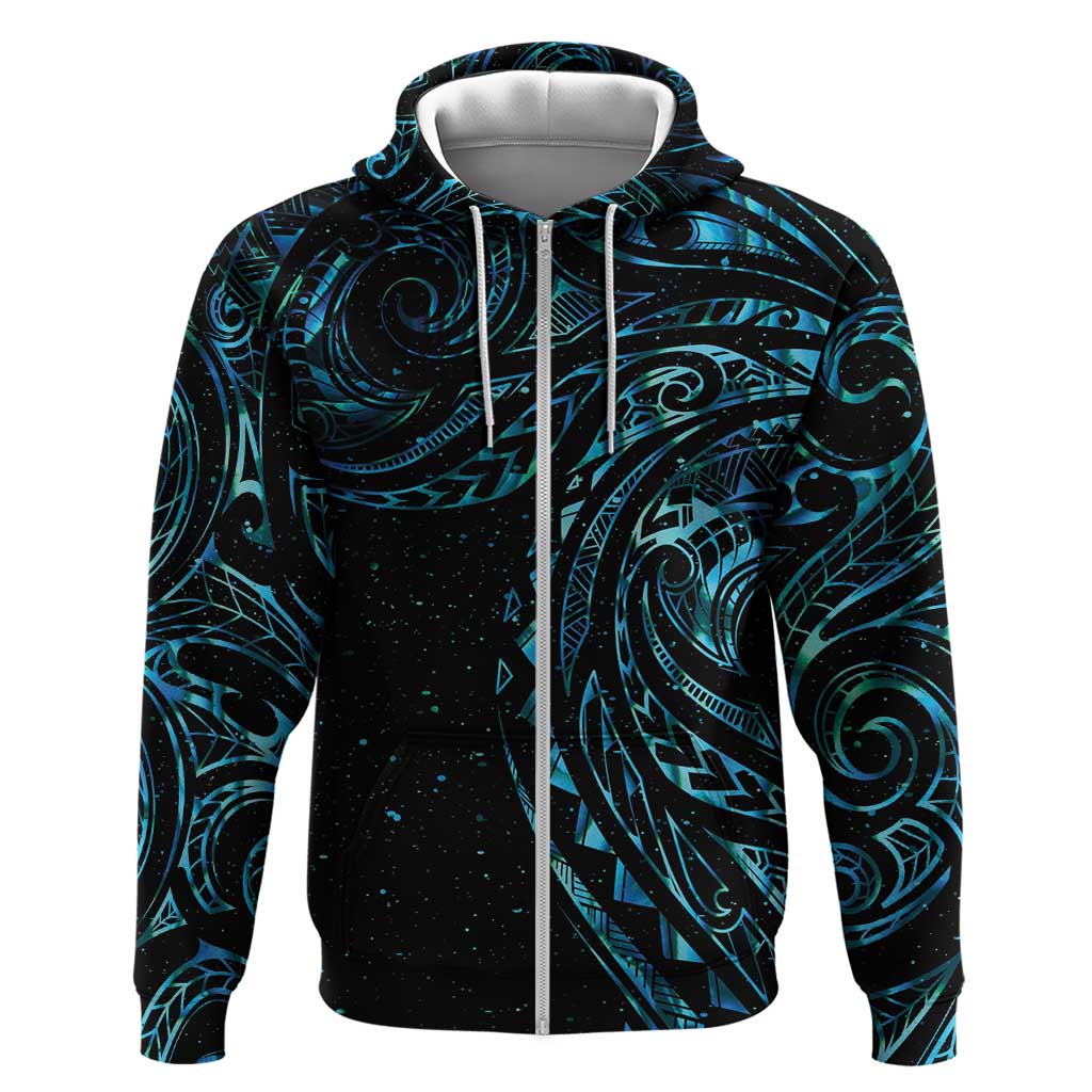 New Zealand Tribal Tattoo Hoodie With Matariki Art LT9 - Vibe Hoodie Shop