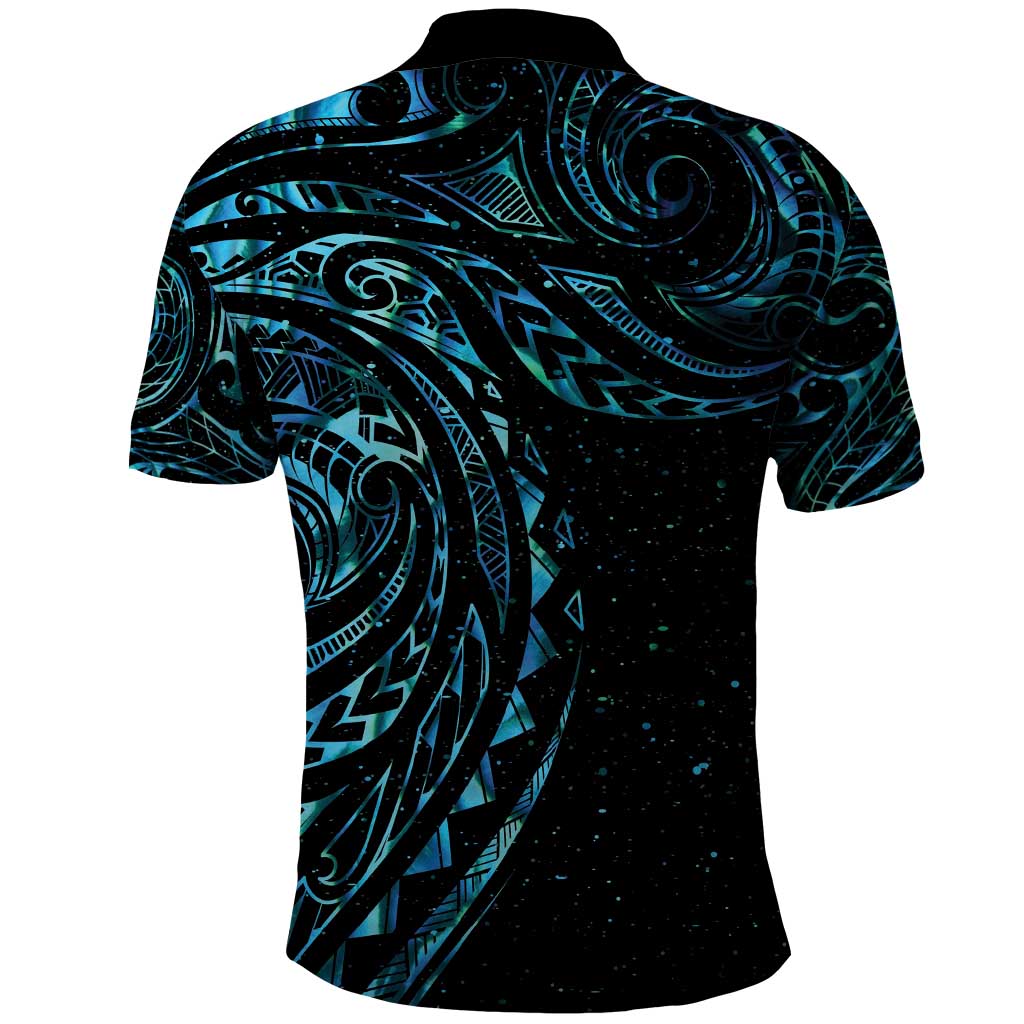 New Zealand Tribal Tattoo Polo Shirt With Matariki Art LT9 - Vibe Hoodie Shop