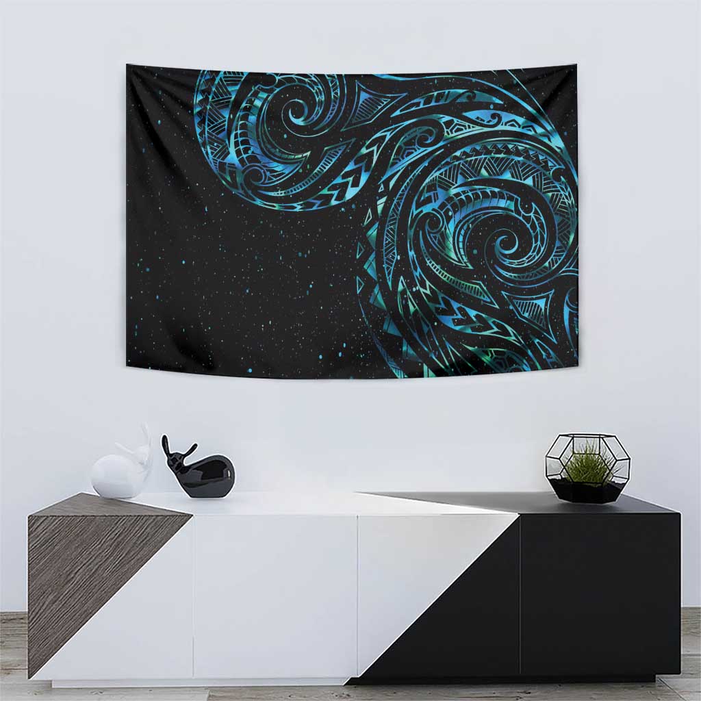 New Zealand Tribal Tattoo Tapestry With Matariki Art - Vibe Hoodie Shop