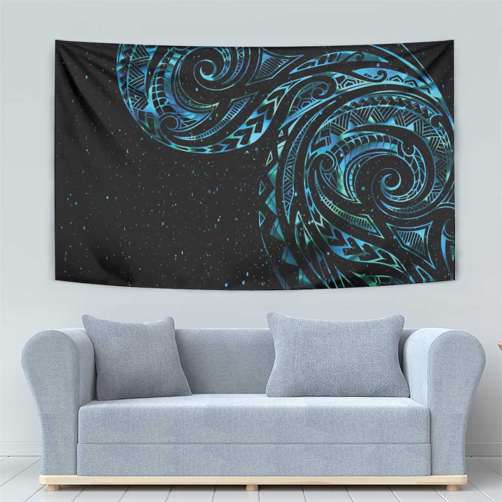 New Zealand Tribal Tattoo Tapestry With Matariki Art - Vibe Hoodie Shop