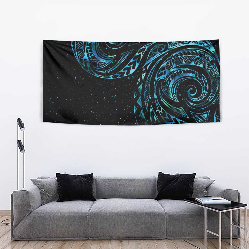 New Zealand Tribal Tattoo Tapestry With Matariki Art - Vibe Hoodie Shop