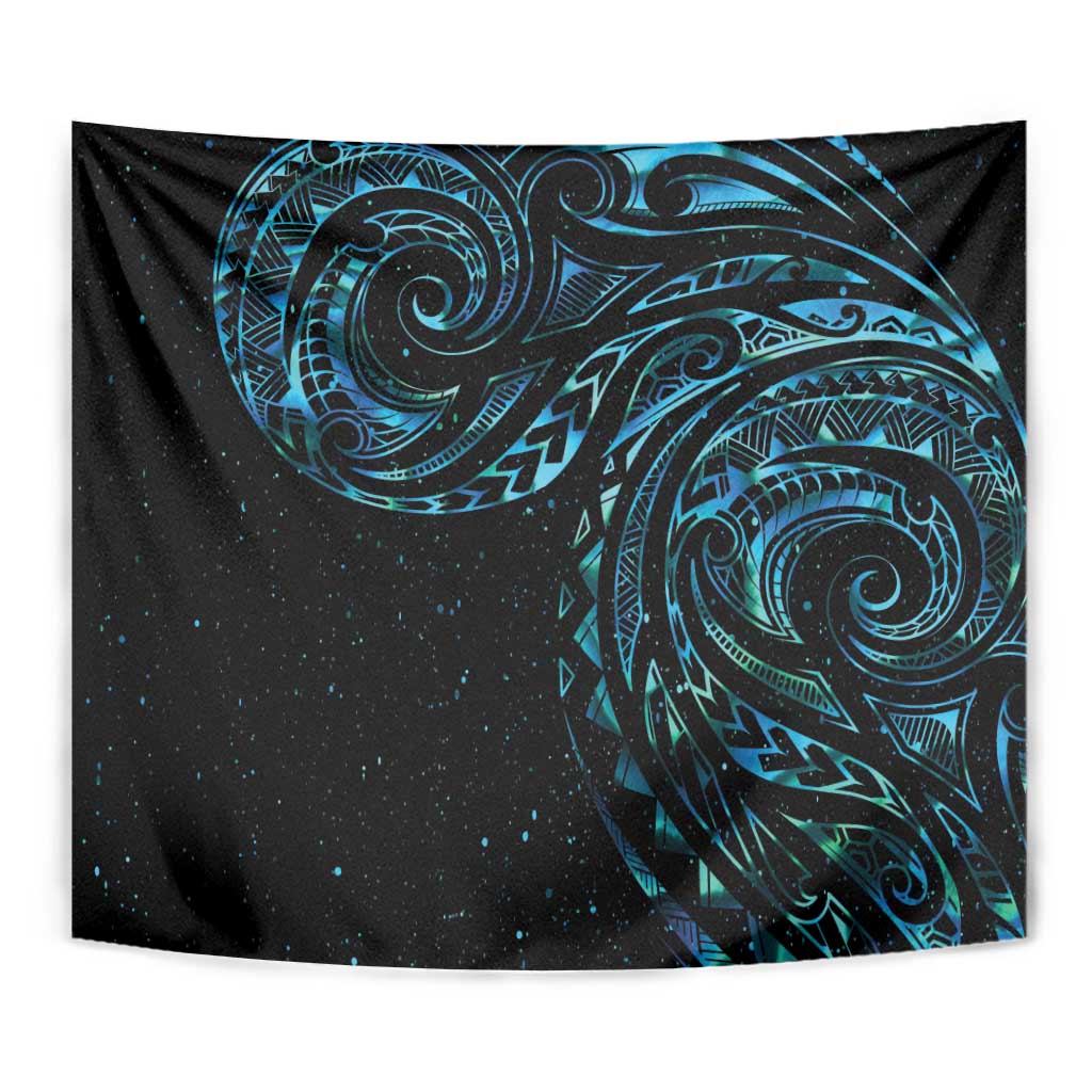 New Zealand Tribal Tattoo Tapestry With Matariki Art - Vibe Hoodie Shop