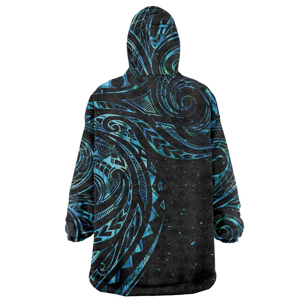 New Zealand Tribal Tattoo Wearable Blanket Hoodie With Matariki Art - Vibe Hoodie Shop