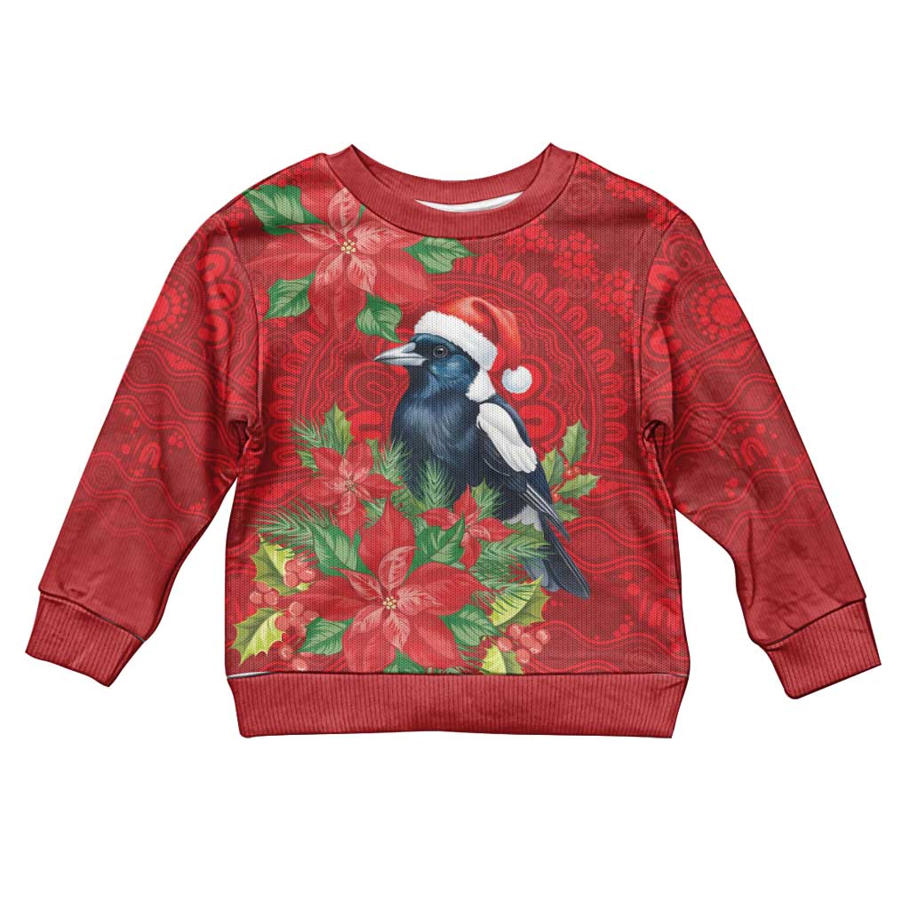 Australian Magpie Kid Ugly Christmas Sweater Aboriginal Inspired Christmas - Vibe Hoodie