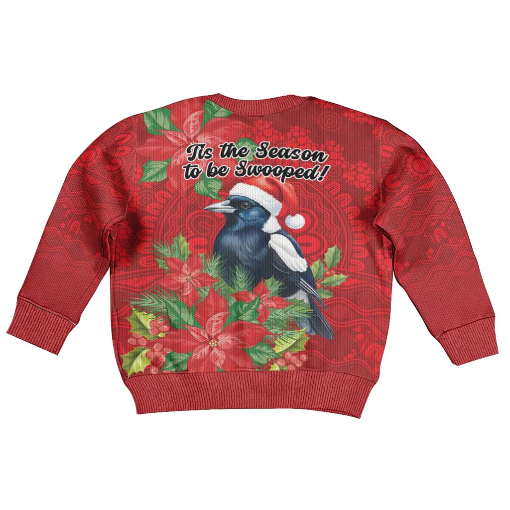 Australian Magpie Kid Ugly Christmas Sweater Aboriginal Inspired Christmas - Vibe Hoodie