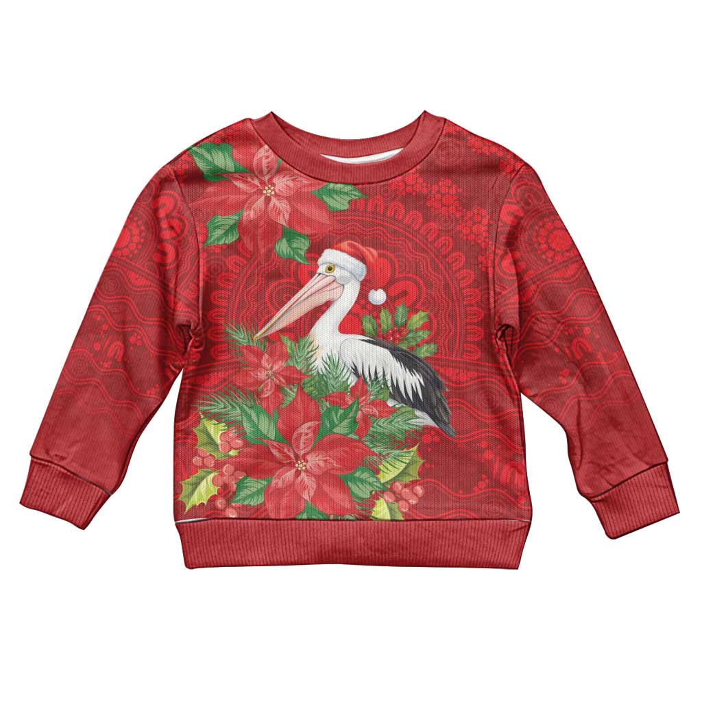 Australian Pelican Kid Ugly Christmas Sweater Aboriginal Inspired Christmas - Vibe Hoodie