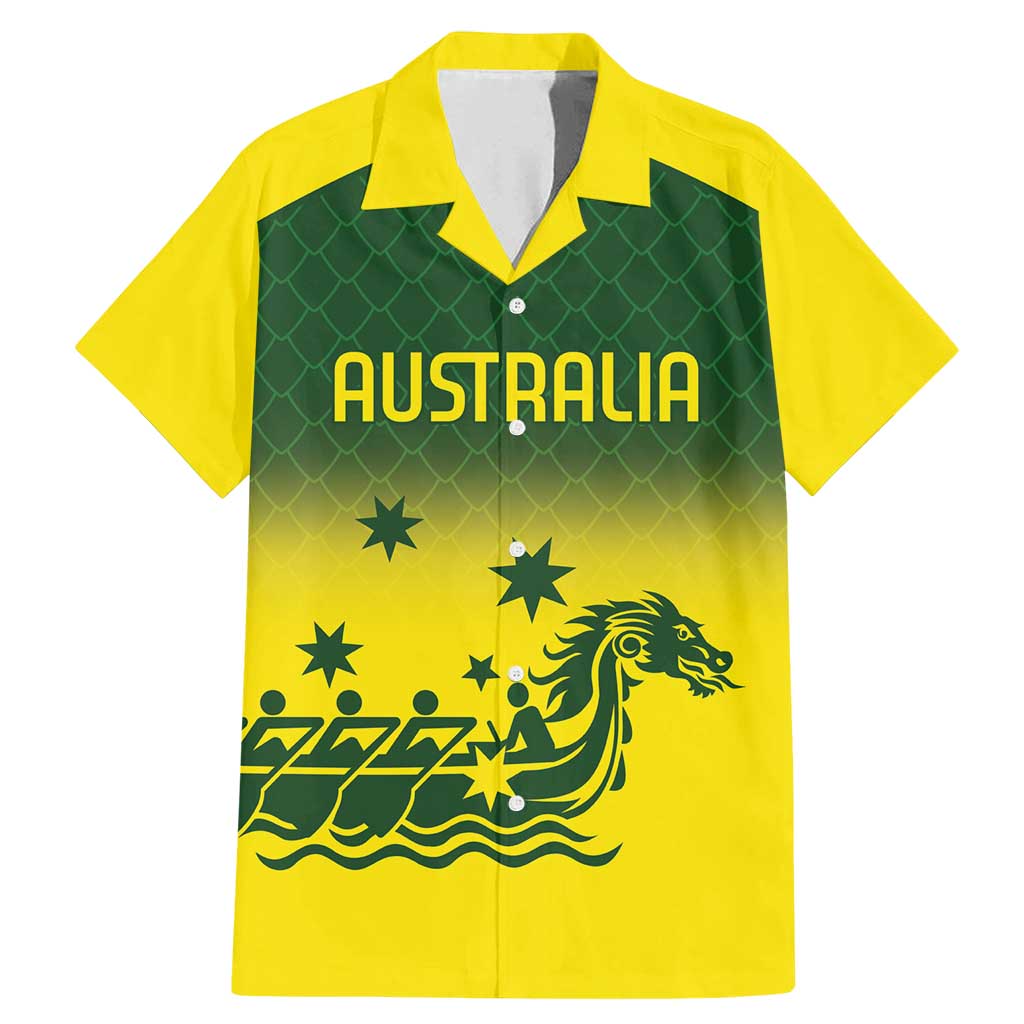 Personalised Dragons Boat Aussie Paddles Up! Family Matching Mermaid Dress and Hawaiian Shirt