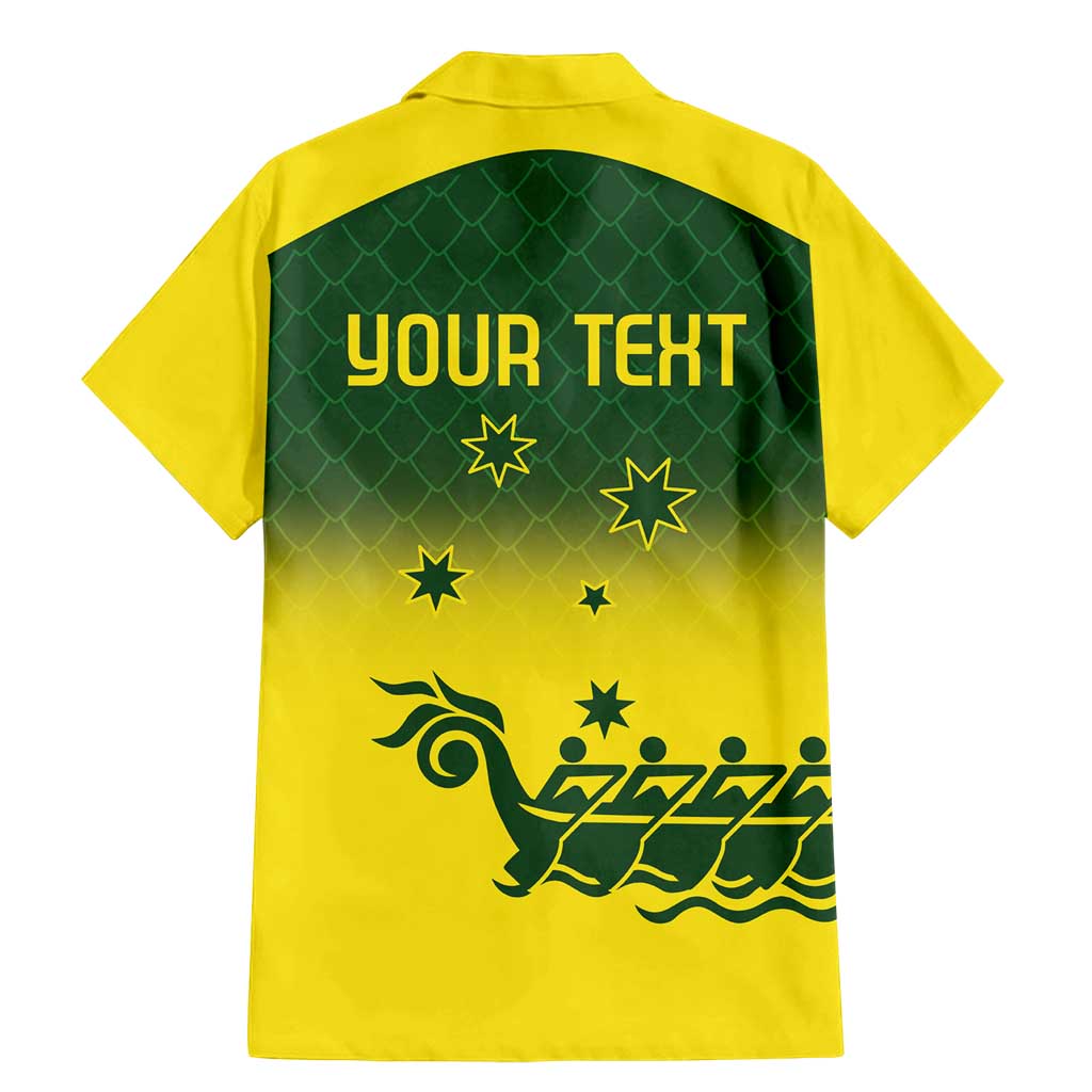 Personalised Dragons Boat Aussie Paddles Up! Family Matching Mermaid Dress and Hawaiian Shirt