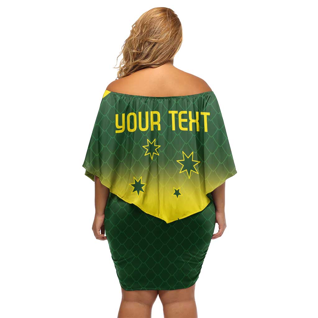 Personalised Dragons Boat Aussie Paddles Up! Family Matching Off Shoulder Short Dress and Hawaiian Shirt