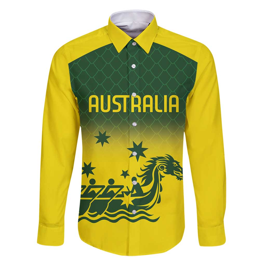 Personalised Dragons Boat Aussie Paddles Up! Family Matching Puletasi and Hawaiian Shirt