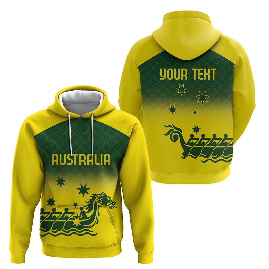 Personalised Dragons Boat Aussie Paddles Up! Hoodie LT9 - Vibe Hoodie Shop