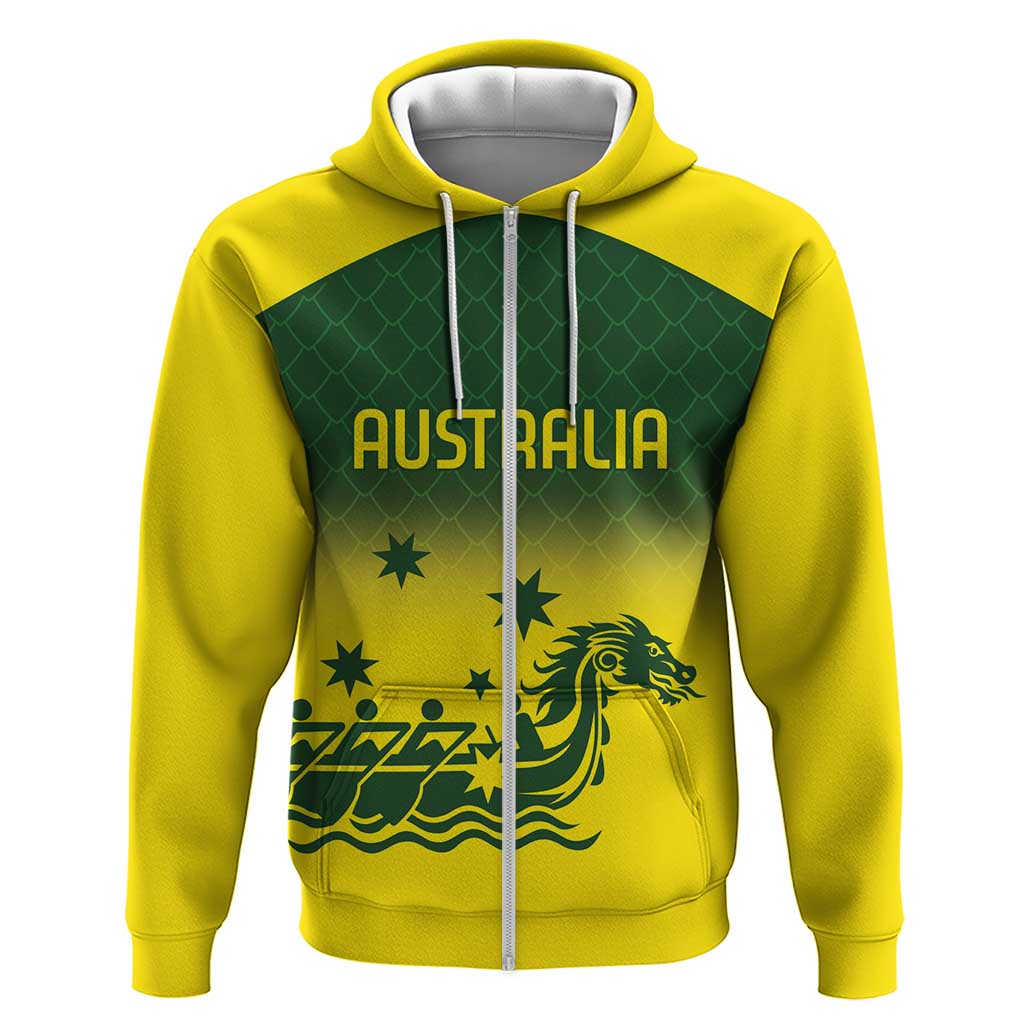 Personalised Dragons Boat Aussie Paddles Up! Hoodie LT9 - Vibe Hoodie Shop