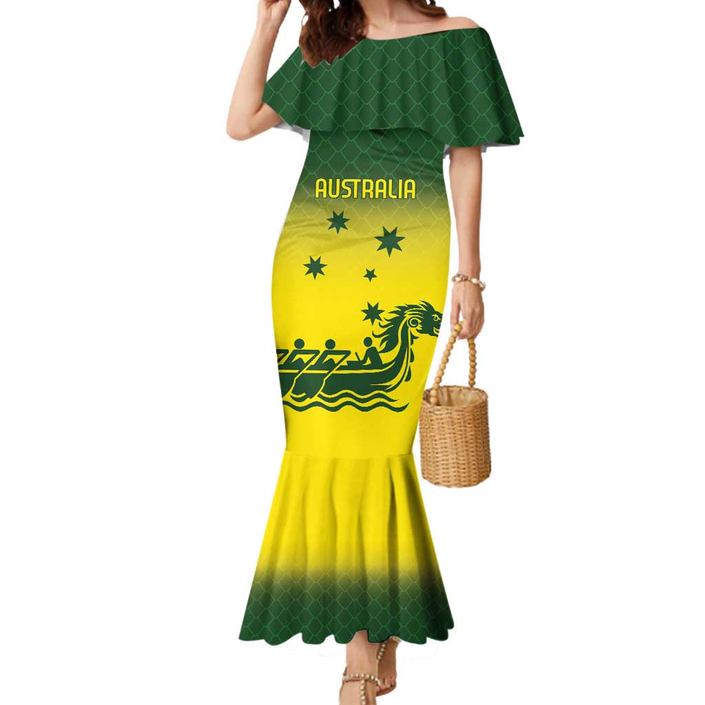 Personalised Dragons Boat Aussie Paddles Up! Mermaid Dress