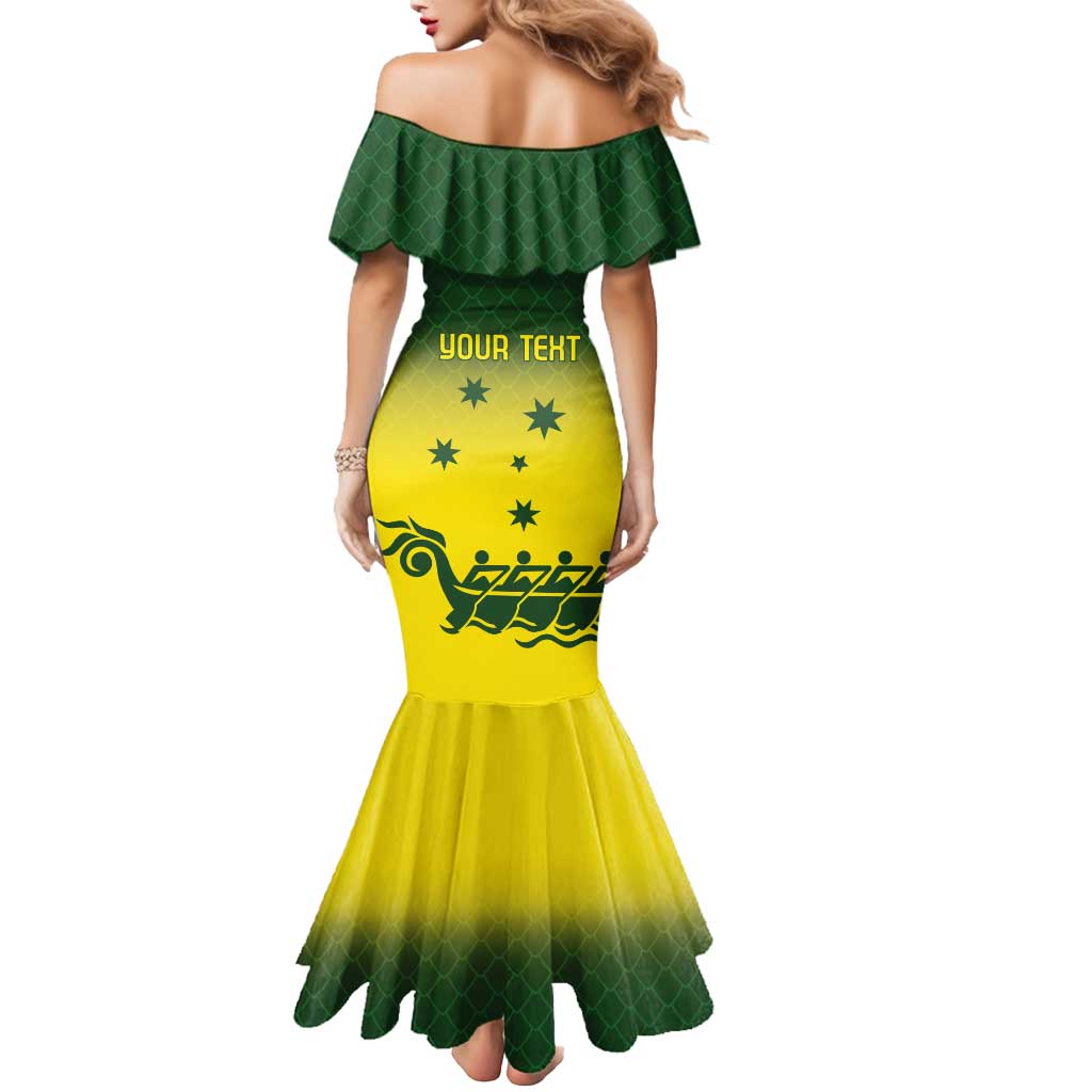 Personalised Dragons Boat Aussie Paddles Up! Mermaid Dress