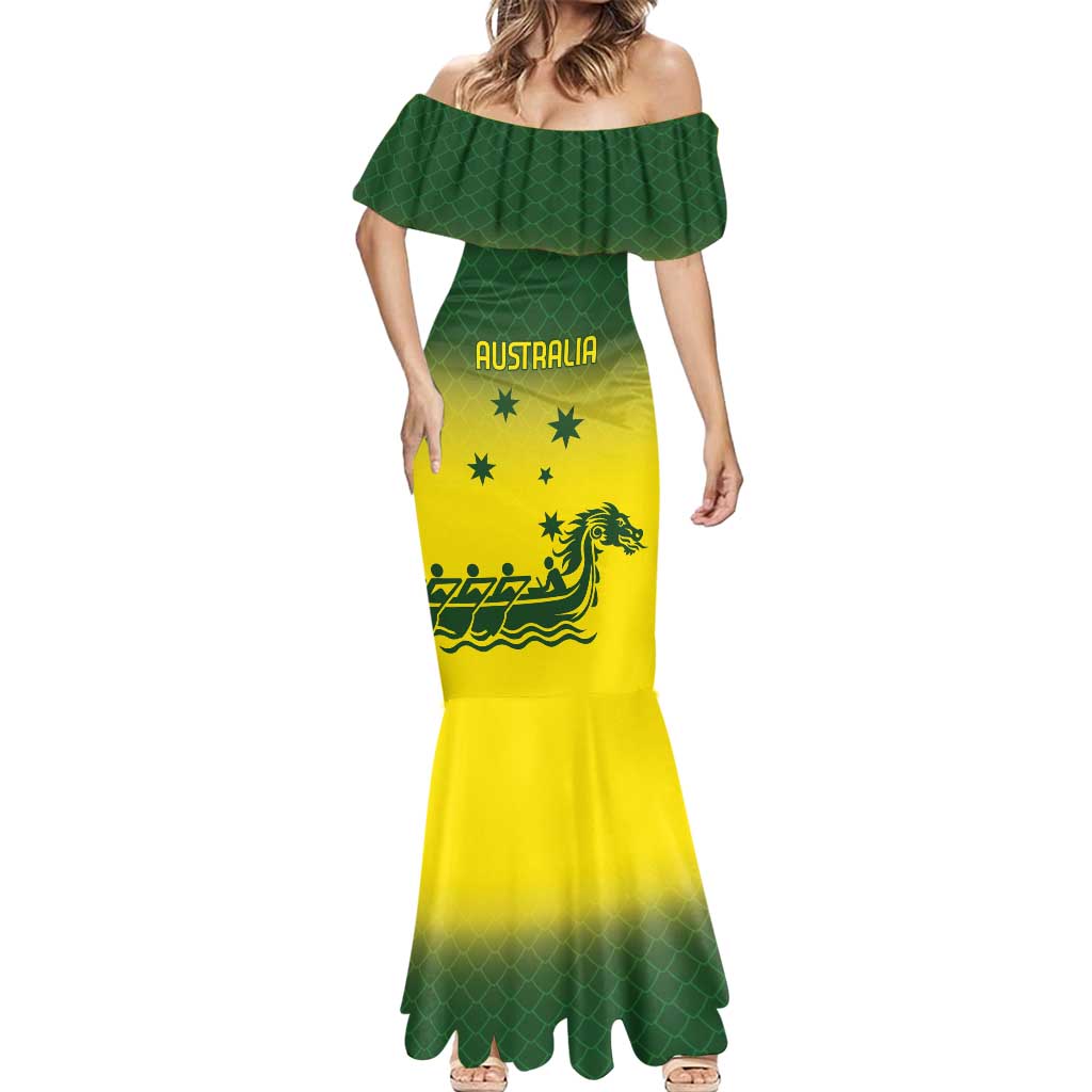 Personalised Dragons Boat Aussie Paddles Up! Mermaid Dress