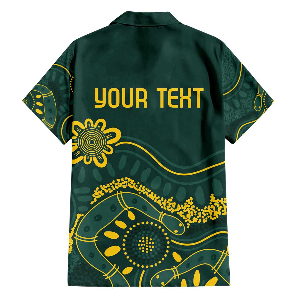 Personalised Australia Dragons Boat Hawaiian Shirt Aussie Aboriginal Dot Style - Vibe Hoodie Shop